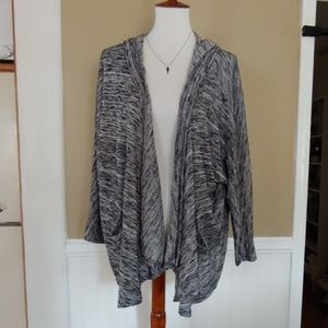 5/$35 3/$25 Hooded Dolman Open Front Cardigan Gray